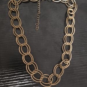 Chic Gold-Tone Link Necklace